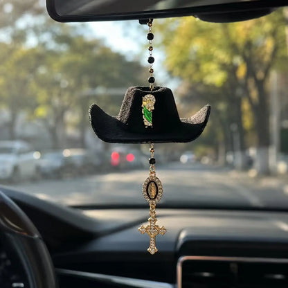 SacredMiles – Handmade Cross Car Ornament
