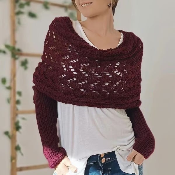 CableCharm – Knitted Cable Pattern Cape & Bolero