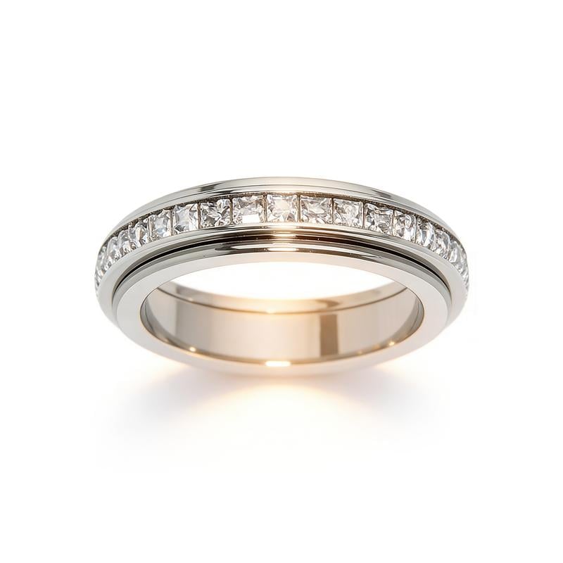 CalmAura – Titanium Anxiety Comfort Relief Ring