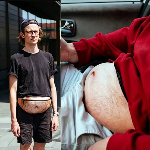 BellyBanter – Funny Belly Print Waist Bag