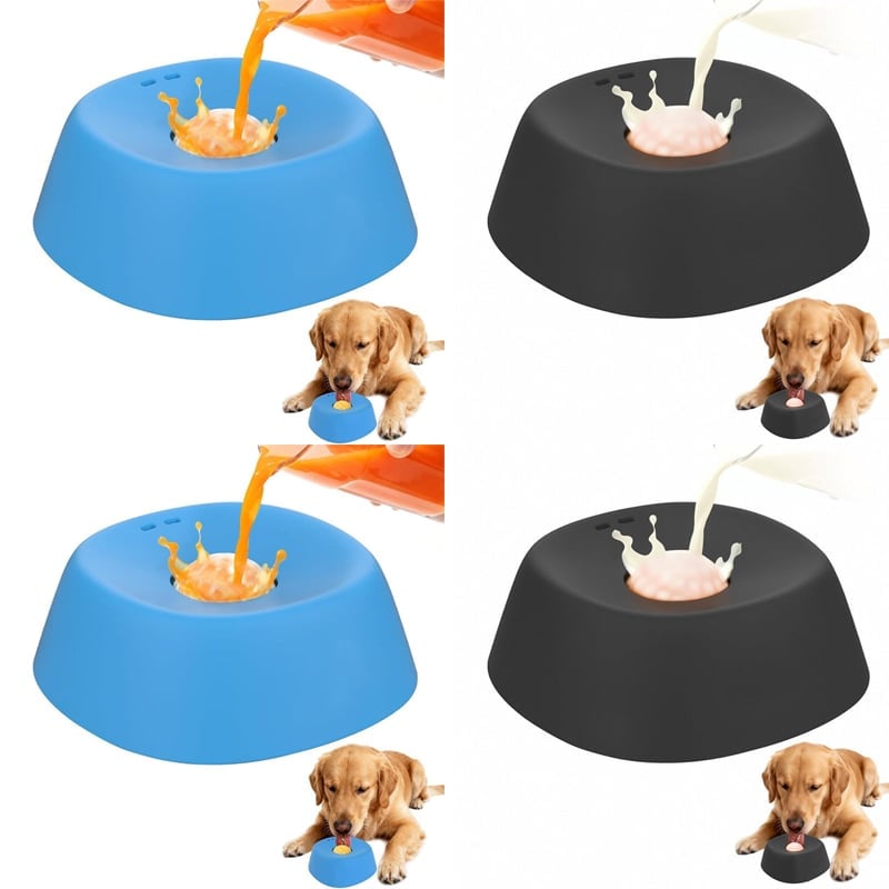 Slow-Feed Liquid Dog Bowls