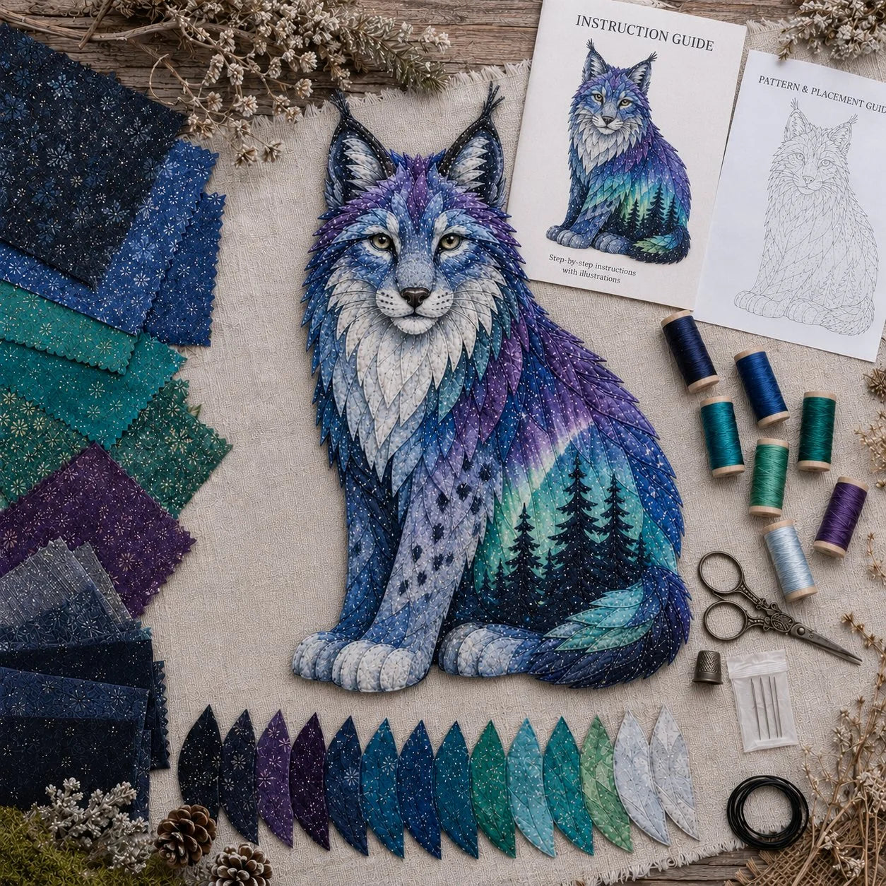 SkyStitch – Northern Lights Patchwork Kit