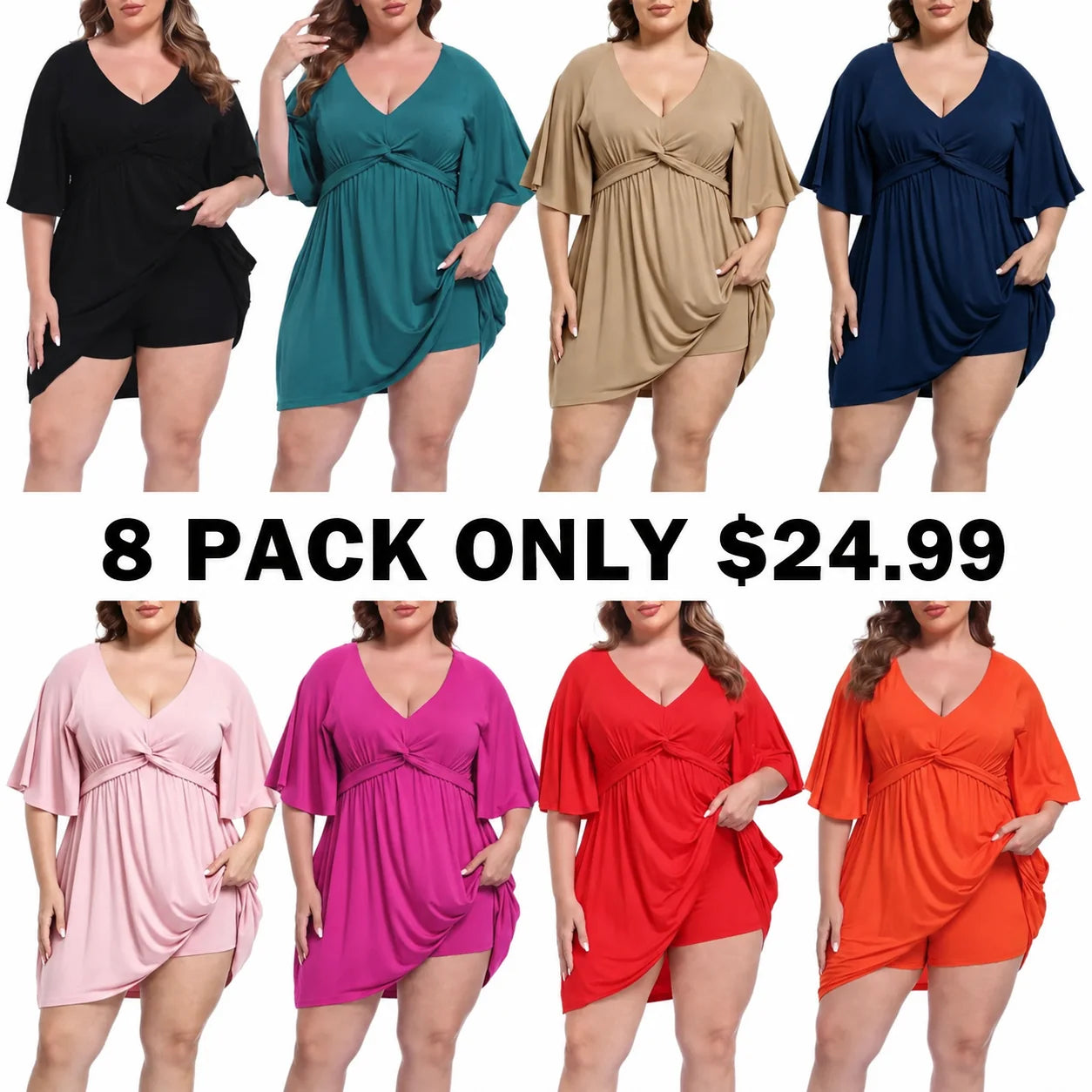 CurvaBelle – Plus Size Romper Dress