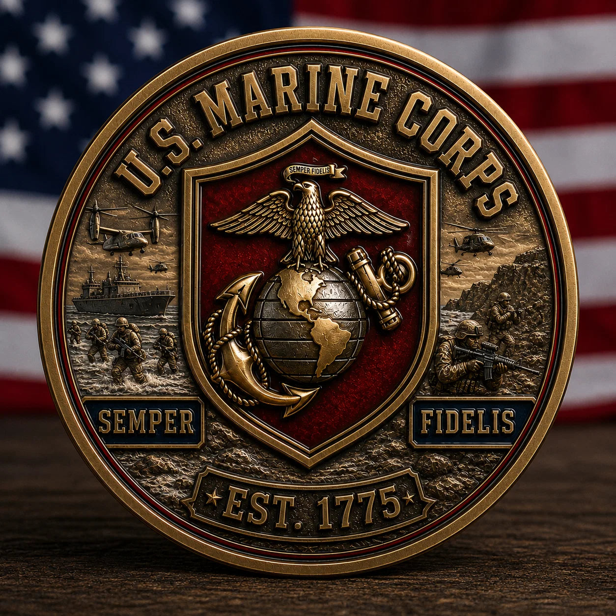 IronHonor – Marine Veteran Challenge Coin