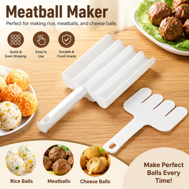 MeatballPro – 4-In-1 Quick Meatball & Rice Ball Maker
