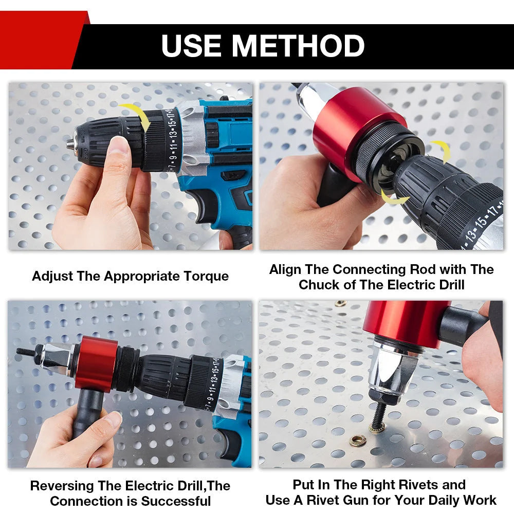 RivetPro – M3–M8 Electric Rivet Adapter Kit