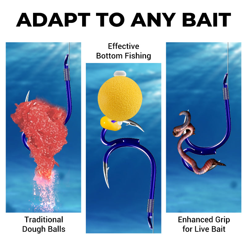AquaStrike – Professional Barbed Double Fishing Hooks