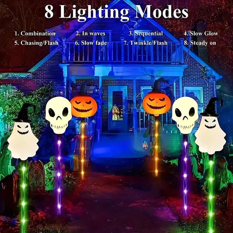 GraveGlow – Solar Halloween Pathway Light Collection