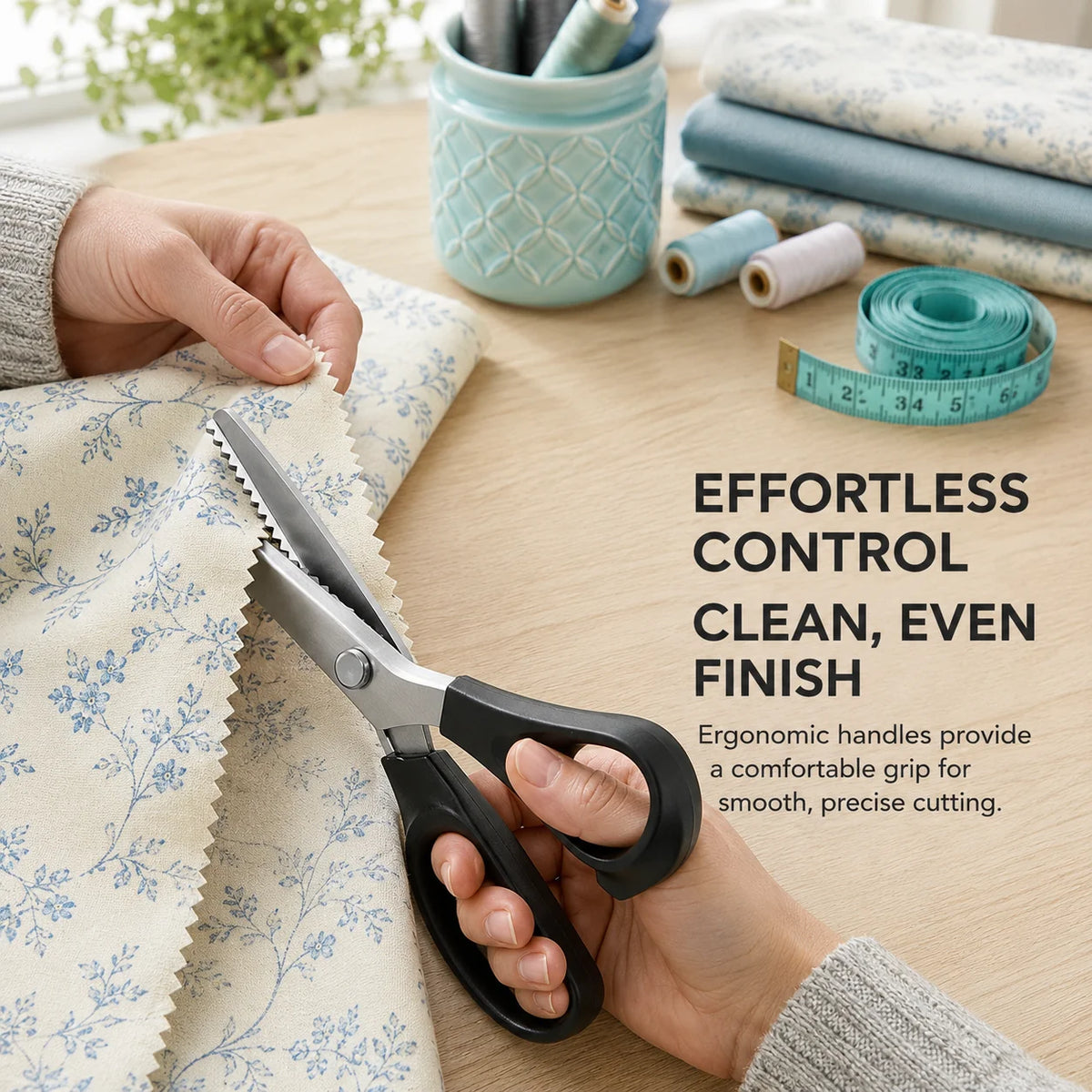 CutLoom – Stainless Steel Zig Zag Sewing Scissors