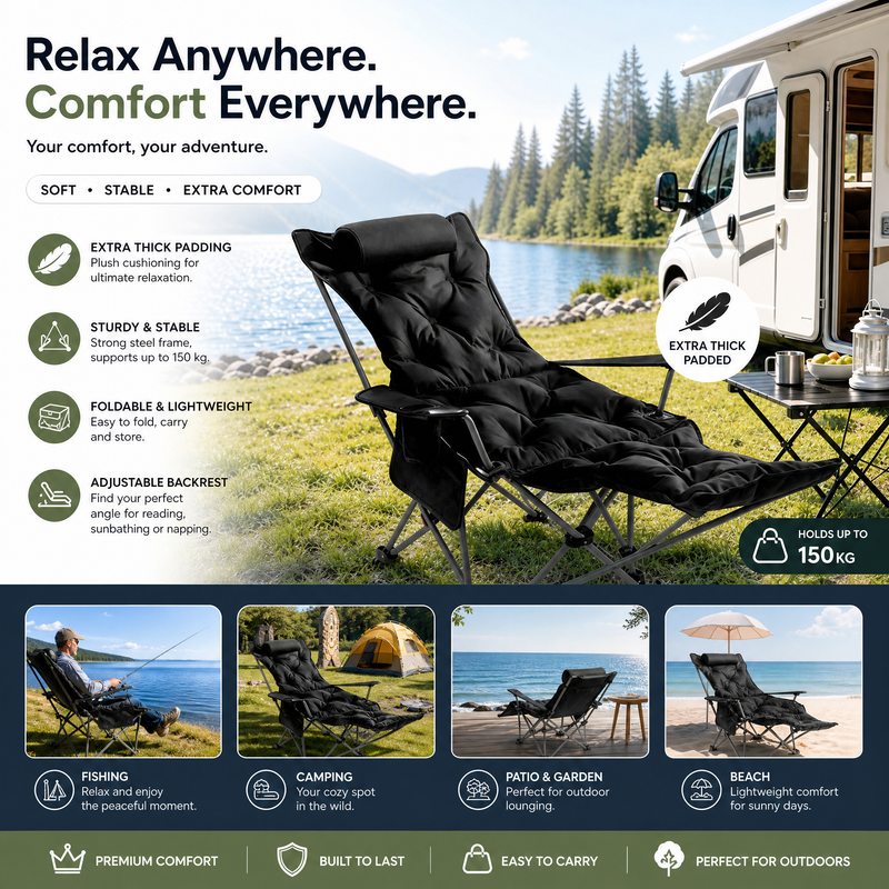 RelaxTrail – Adjustable Outdoor Folding Lounge Chair