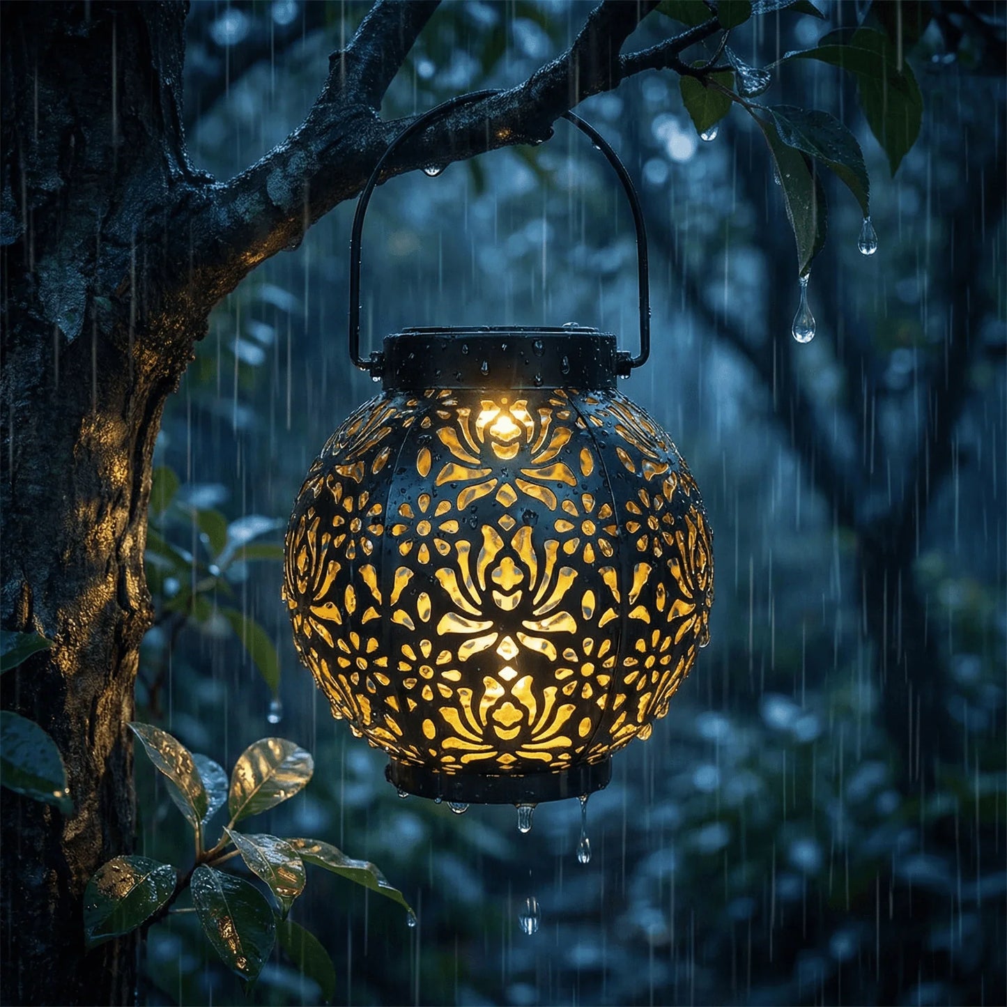 GlowBloom – Outdoor Solar Lantern