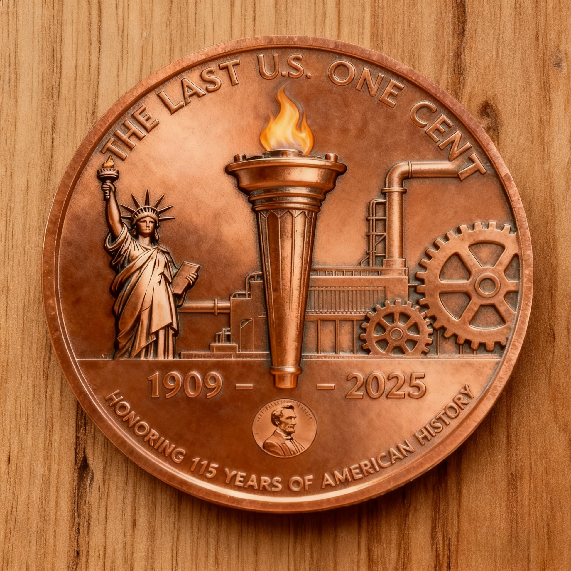 Lincoln Final Penny – 11/12 Philadelphia Mint Limited Edition Collectible Coin