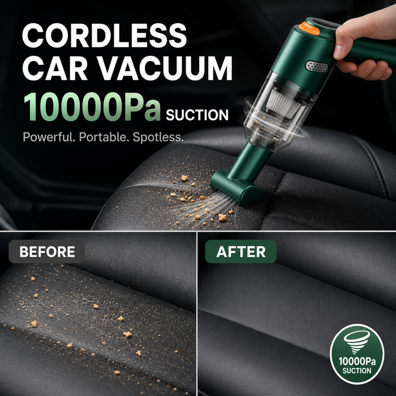 CleanForce – Cordless 10000Pa Car Vacuum