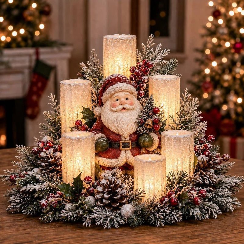 ChristmasCharm – Festive Lighted Table Centerpiece