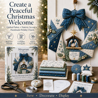 ChristmasCraft – Festive Fabric Wreath Making Kit