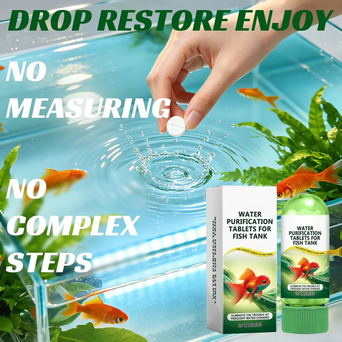 CrystalClarity – Aquarium Water Purification Tablets