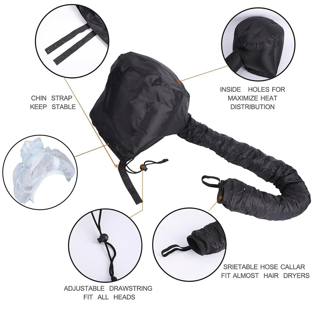 Portable Curl - Hair Bonnet Dryer Cap marnetic