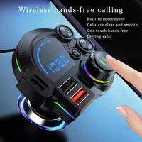 AutoPulse – Wireless Car Audio & Charging Adapter with RGB lights