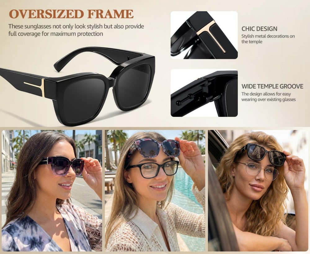 SunVista – Polarized Fit-Over UV400 Sunglasses