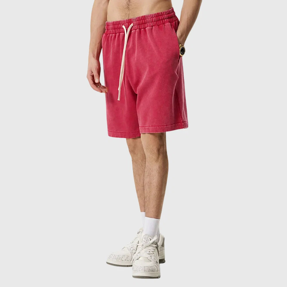 RetroFlex – Vintage Washed Athletic Sweat Shorts