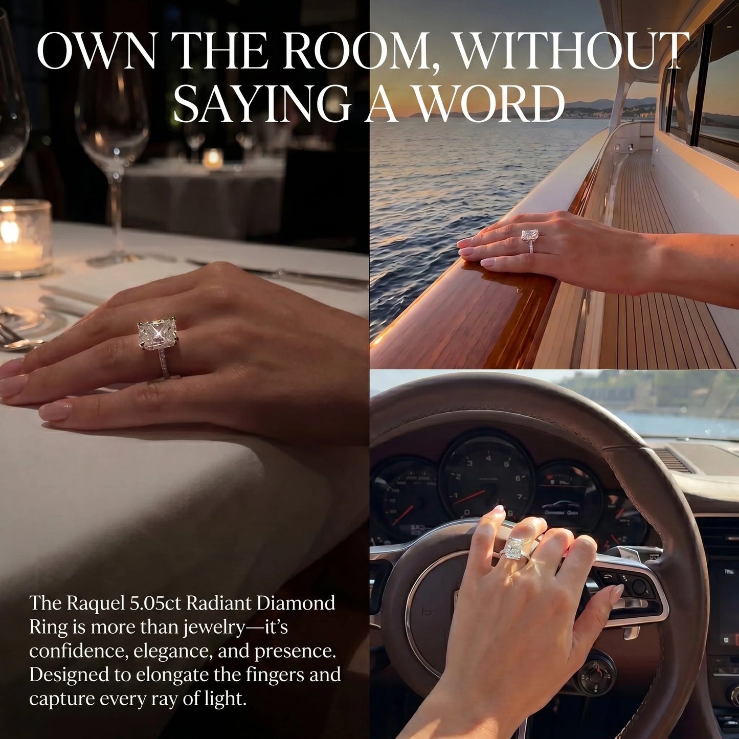 Lumière – Radiant Cut Luxury Statement Ring