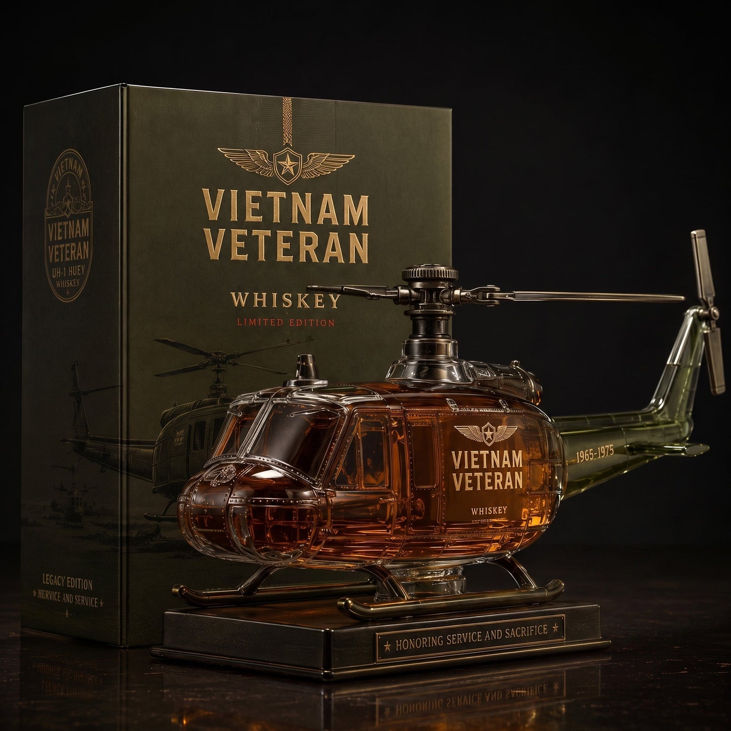 ValorReserve – Vietnam Veteran Tribute Whiskey Bottle