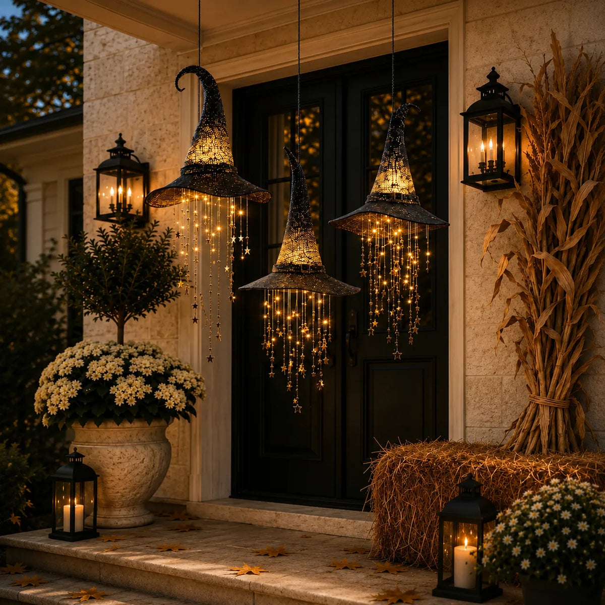 WitchGlow – Lighted Witch Hat Hanging Decor