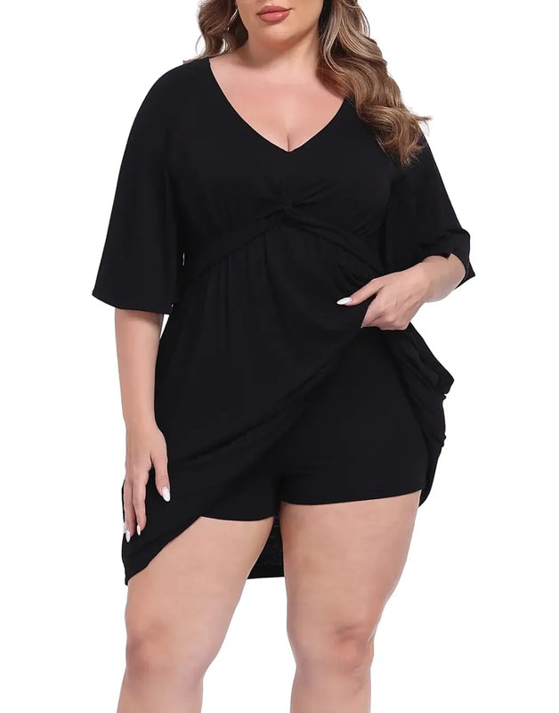 CurvaBelle – Plus Size Romper Dress