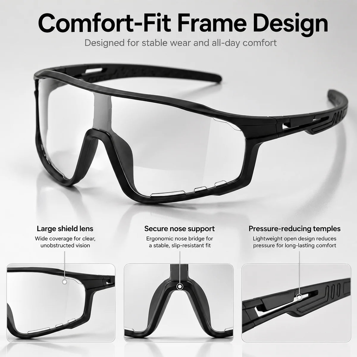 VisionWise – UV400 Photochromic Safety Glasses