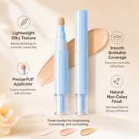 VelouraSkin – Dual-Effect Concealer & Powder Foundation