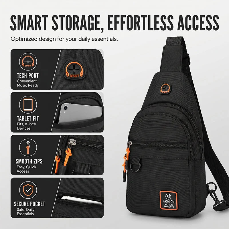 SlingGuard – Waterproof Travel Crossbody Bag