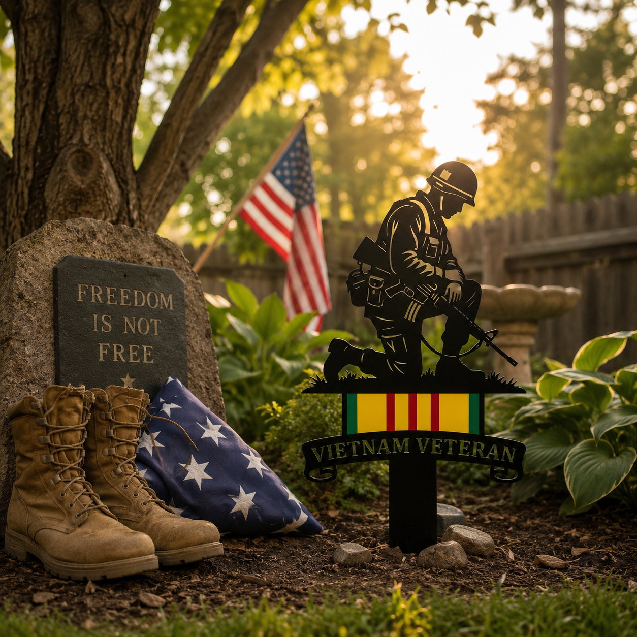 🏆Last Day Promo: 49% OFF 🎖️Vietnam Veteran Tribute Cross Garden Stake