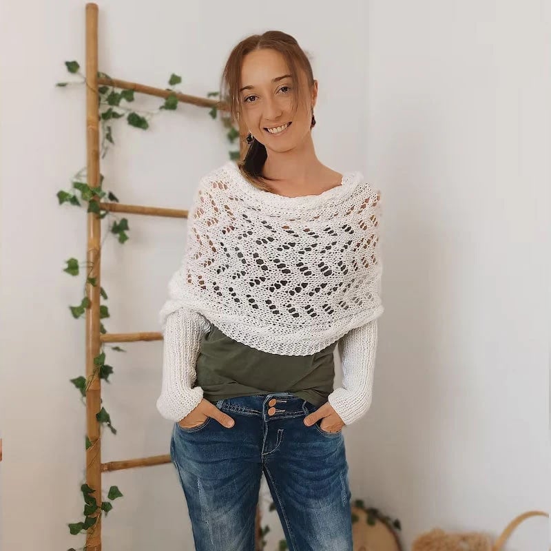 CableCharm – Knitted Cable Pattern Cape & Bolero