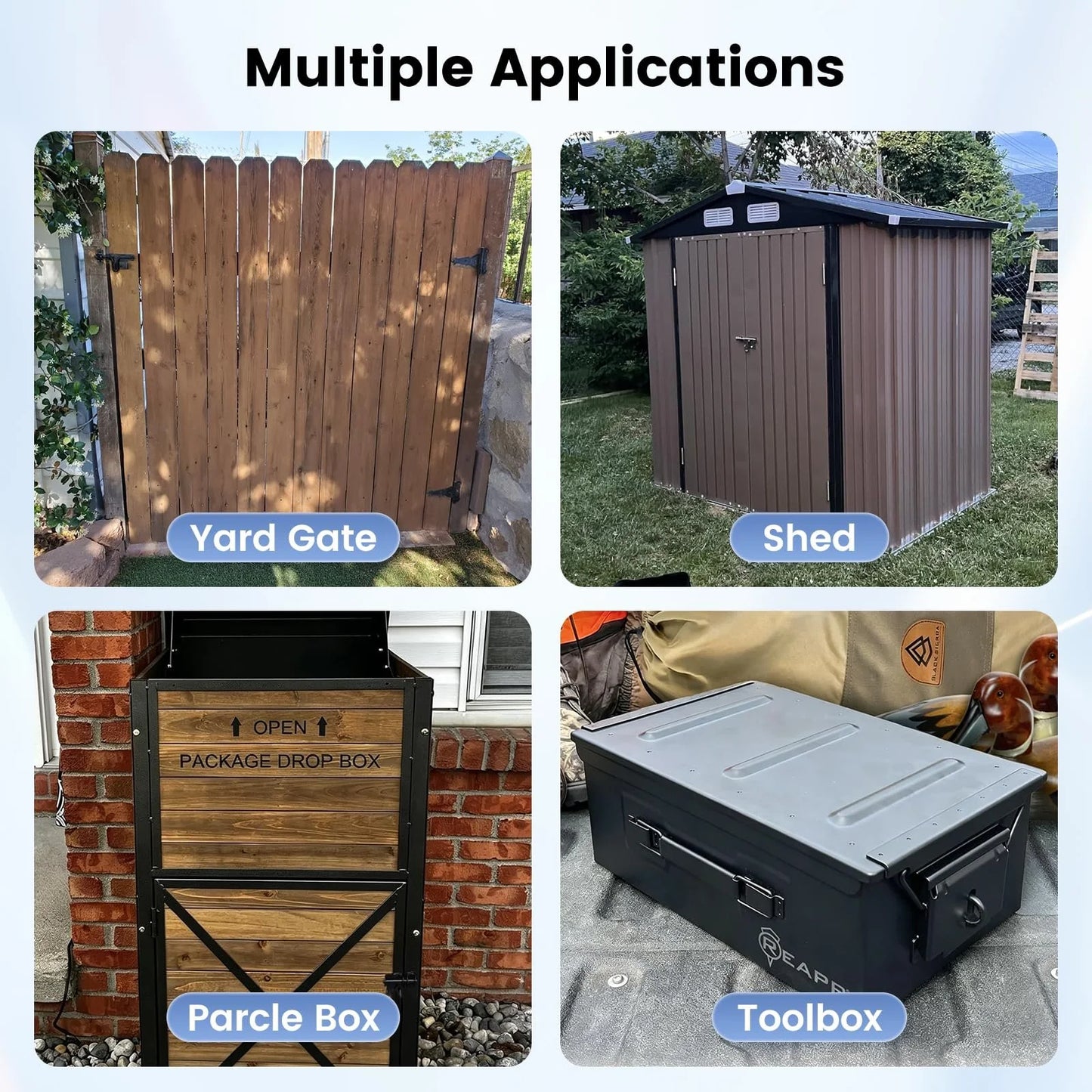 GateShield – Premium Fingerprint Security Gate Lock