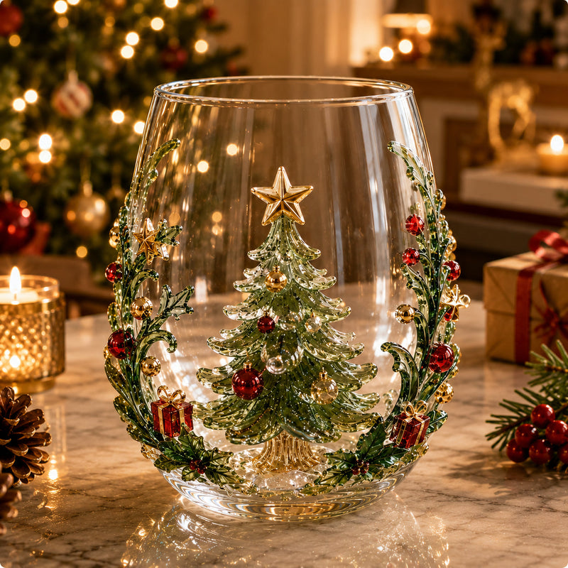 CrystalFest – Luxury 3D Christmas Glass Art Cup