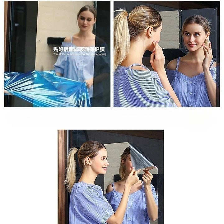 Peel and Stick Mirror Wall Tiles
