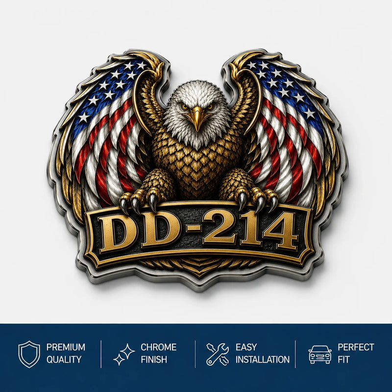 ValorGuard – Premium DD-214 Patriot Eagle Metal Emblem