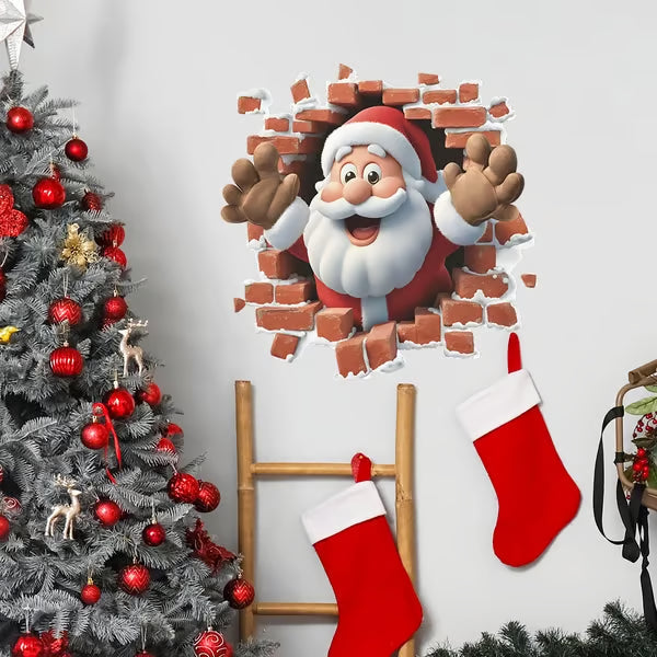 MerryWall – 3D Santa Claus Christmas Wall Sticker
