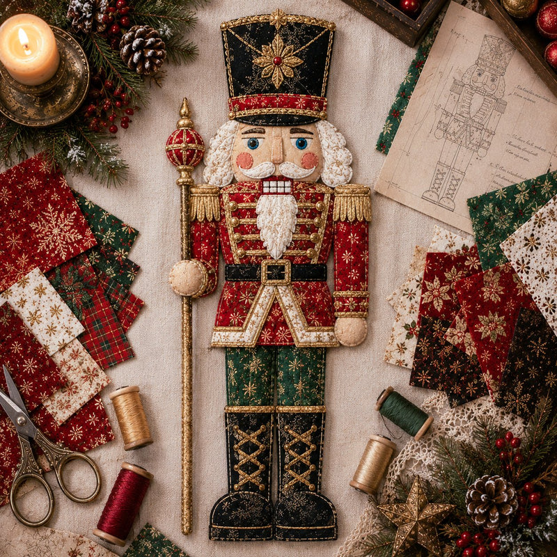 CozyStitch – Christmas Patchwork DIY Decor Kit