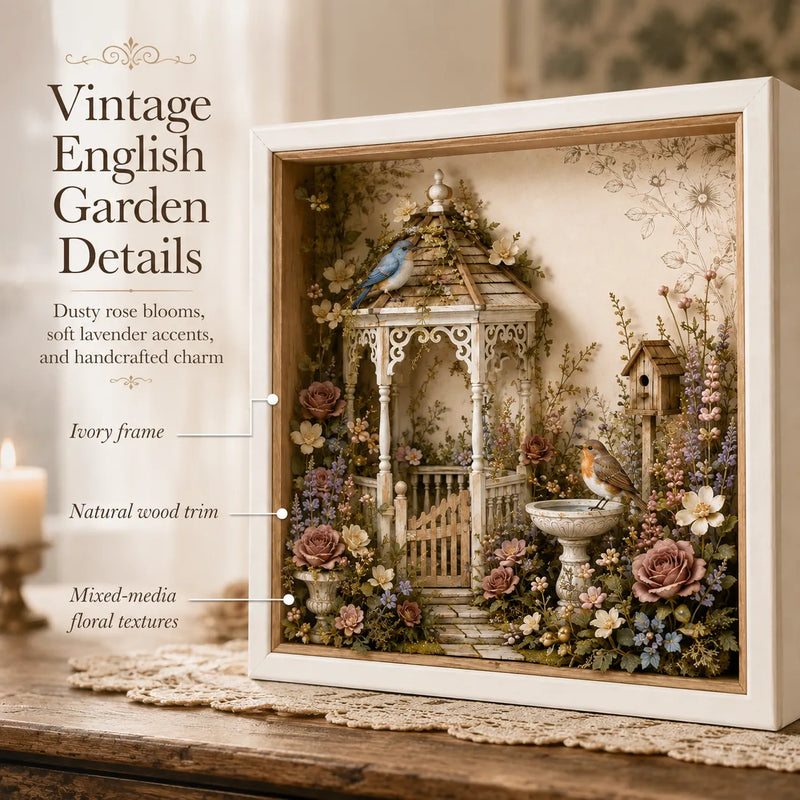 CottageCharm – DIY Layered Garden Shadow Box