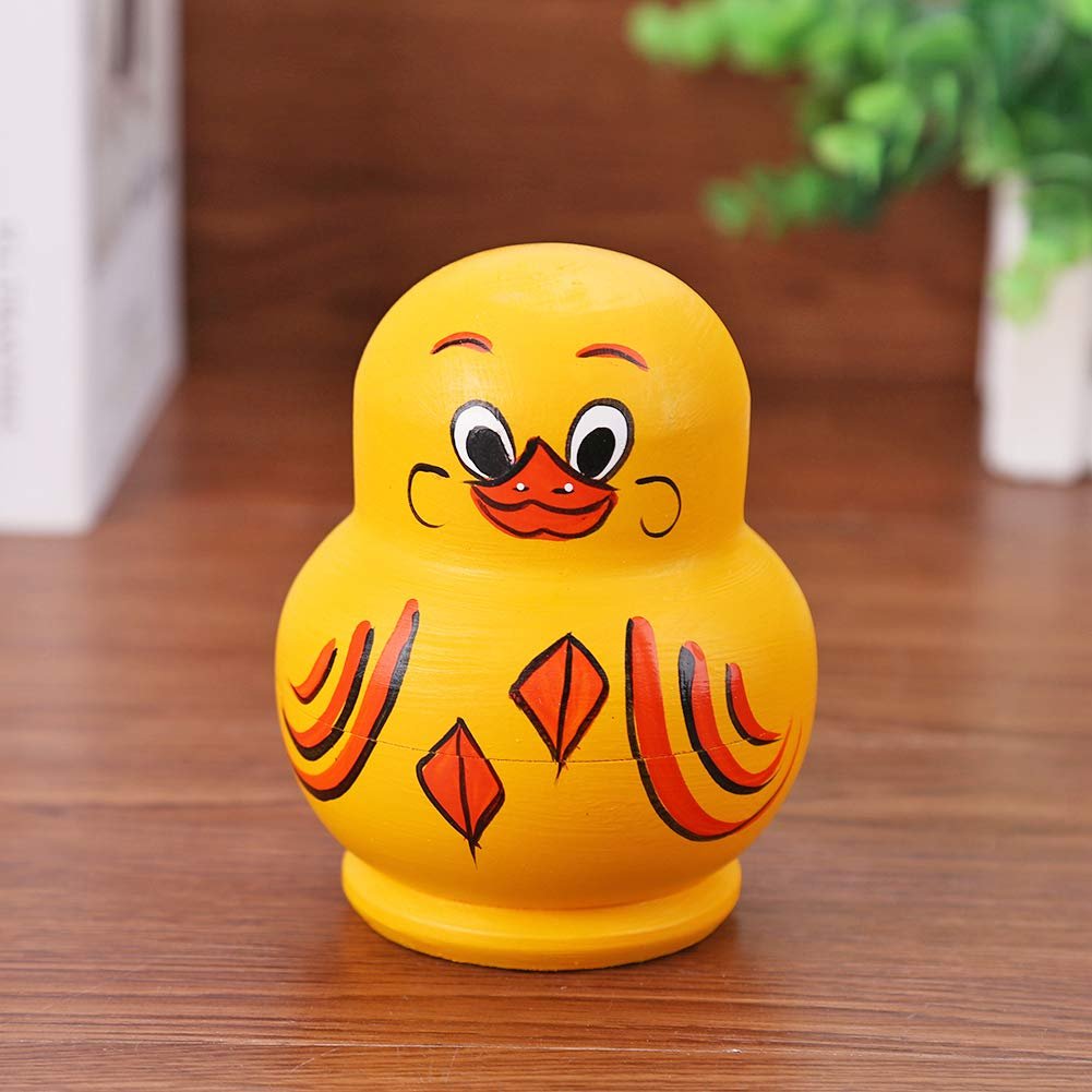 🔥LAST DAY 49% OFF🔥Wooden Yellow Duck Handmade Toys 10 PCS