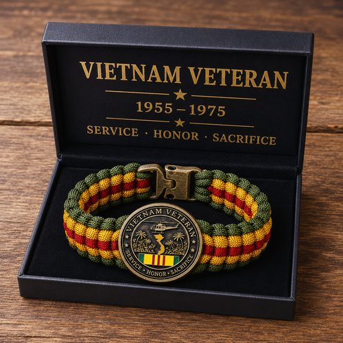 🏆Last Day Promo: 49% OFF 🎖️-Vietnam Veteran Survival Tribute Paracord Bracelet