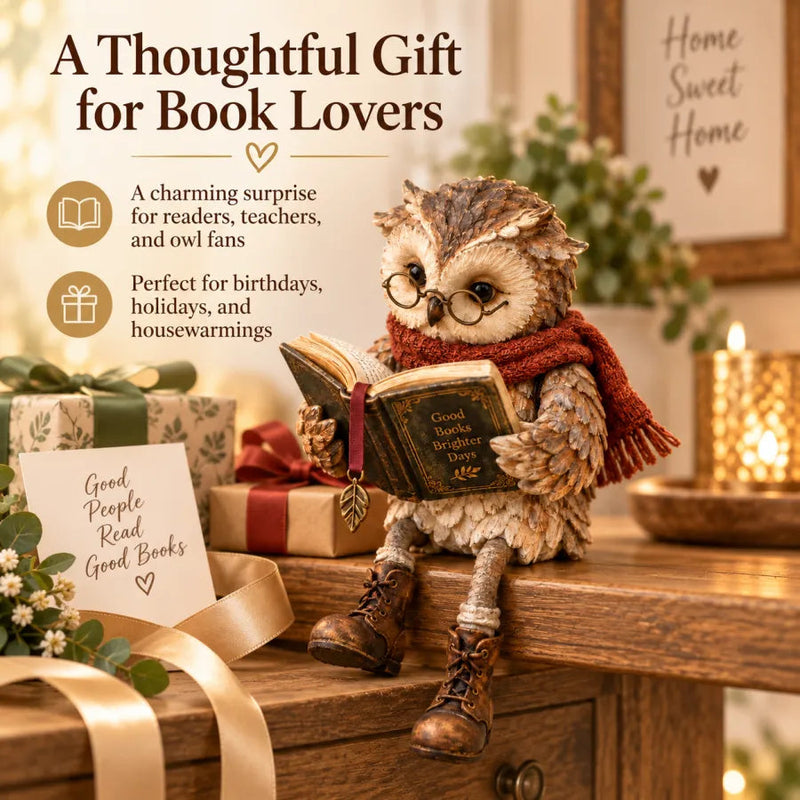 StoryHaven – Reading Owl Figurine