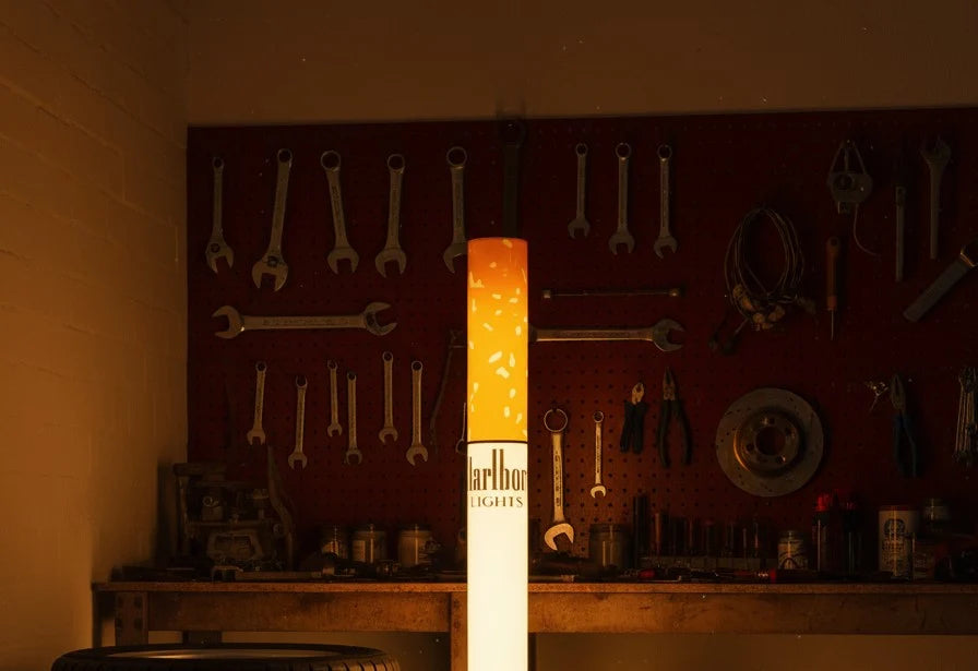 Glowboro – Retro Cigarette Tube Floor Lamp