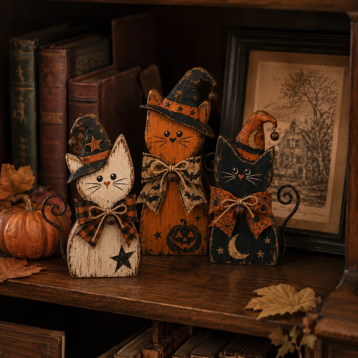 SpookyNest – Retro Halloween Tabletop Decor Collection