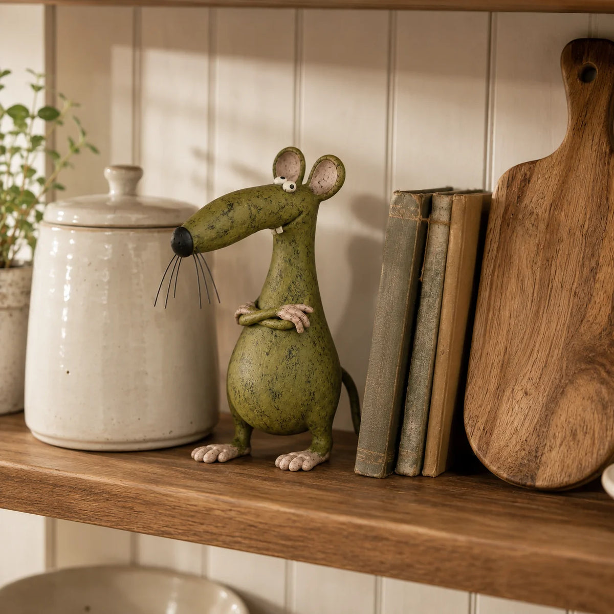 WhimsyTales – Vintage Cat & Mouse Figurine