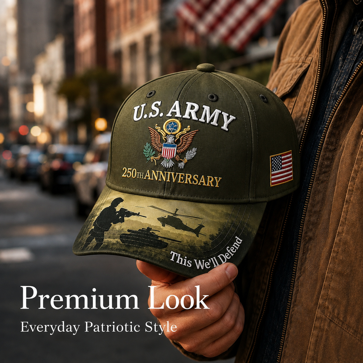 .S. Army 250th Anniversary Commemorative Embroidered Cap 🇺🇸