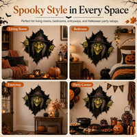 HauntOra – Halloween Witch Break-In Wall Decal