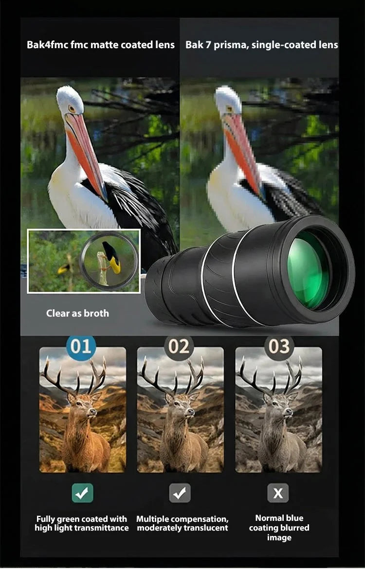 TrailVanta – 100X HD Waterproof Monocular Telescope