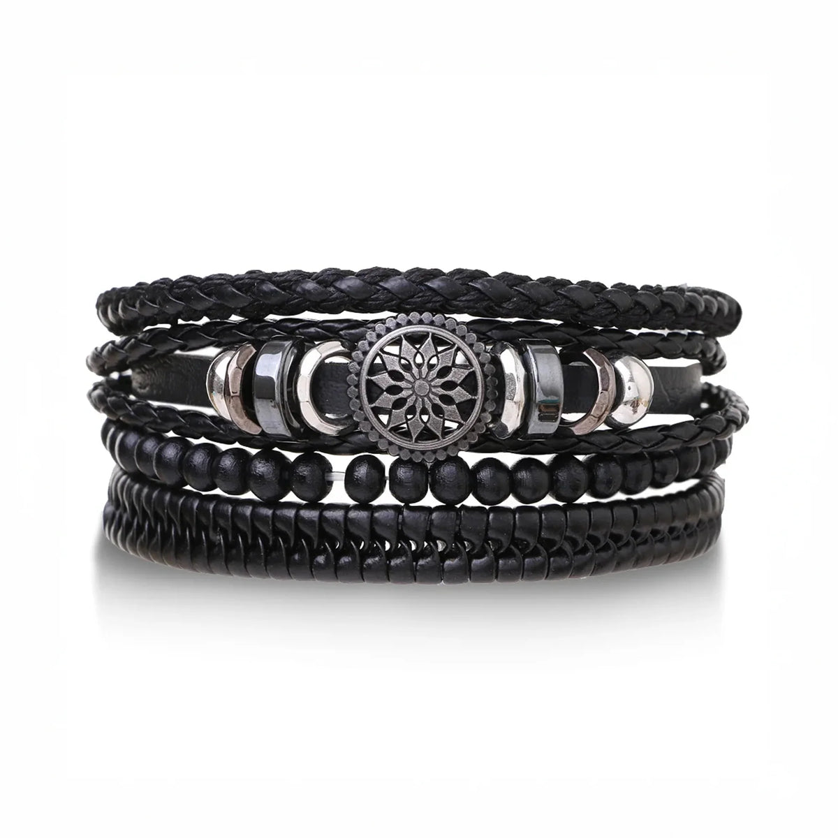 VikingCompass – Norse Leather Guidance Bracelet